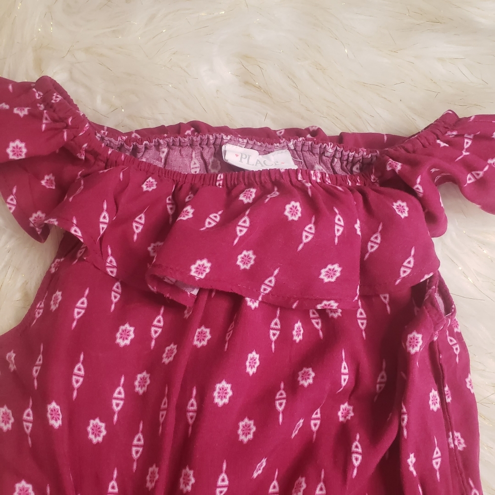Girls Ruffle Top Sleeveless Dress - Picture 2 of 4